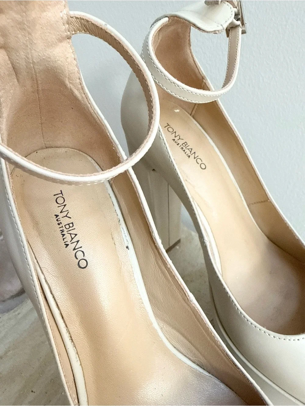 Tony Bianco Nude Platform Mary Jane Heels Women’s 6.5